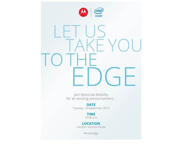 Motorola to launch Intel-powered Android phone on September 18?