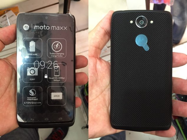 Motorola Moto Maxx Leaked in Pictures Ahead of Expected Wednesday Launch