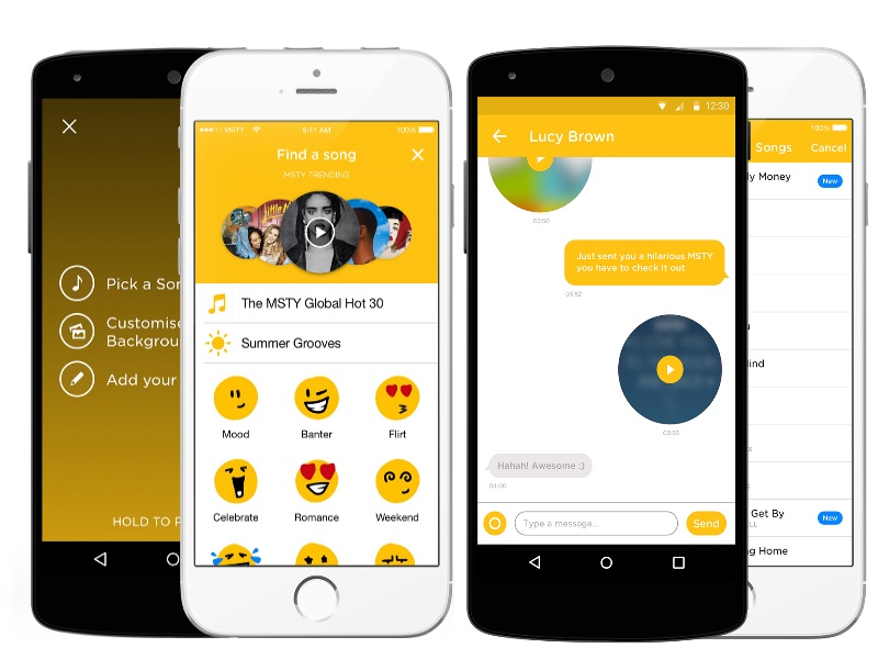 MSTY Music Messaging App Lets Users Communicate With Song Clips