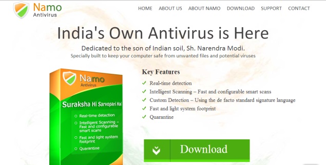 Indian Firm Releases Free NaMo Antivirus Suite