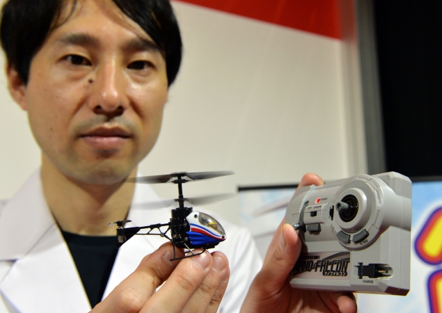 World's smallest remote controlled toy helicopter showcased
