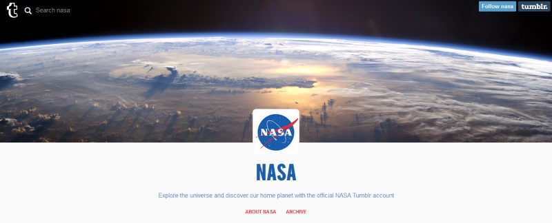 Nasa Promises 'Regular Dose of Space' With Tumblr Debut