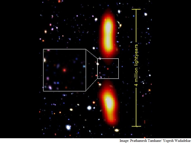 Indian Astronomers Detect Dying, Giant Radio Galaxy
