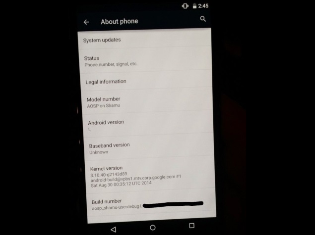 Google Nexus 6 aka Nexus X Purportedly Leaked in New Image