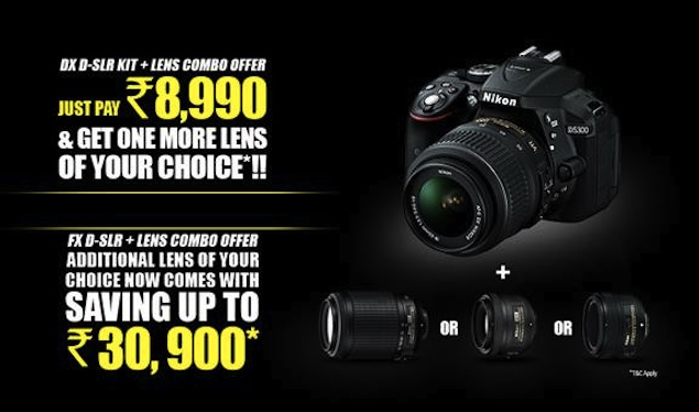Nikon India announces 'DSLR lens combo offer' for its DX and FX format DSLR kits