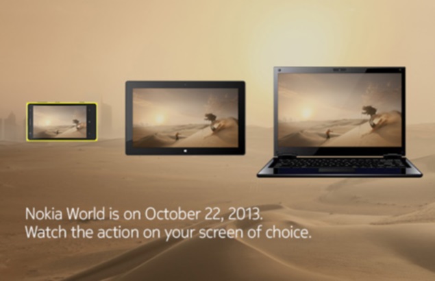 Nokia teases October 22 event with image of phablet, tablet and laptop