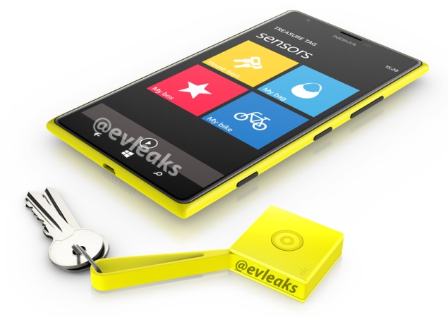 Nokia Lumia 1520 leaks again, pictured alongside Treasure Tag accessory