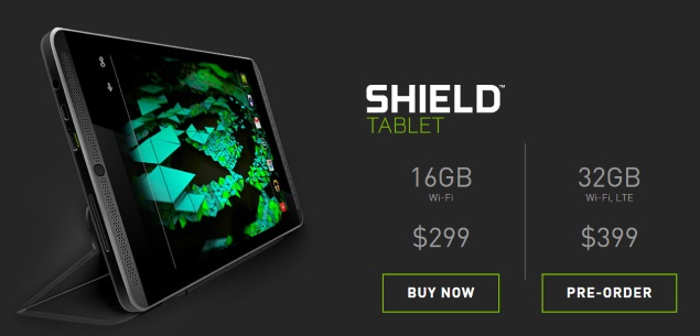 Nvidia Shield Tablet 32gb Lte With Tegra K1 Soc Up For Pre Order Technology News