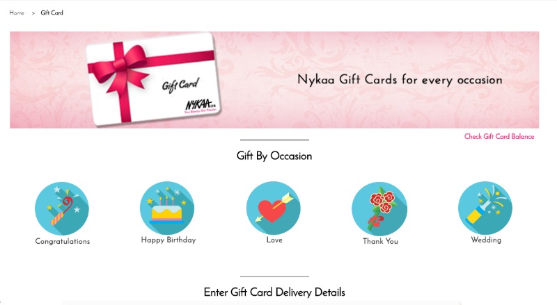 Buy Nykaa E-Gift Card Rs 10000 Online at Bestomart ...