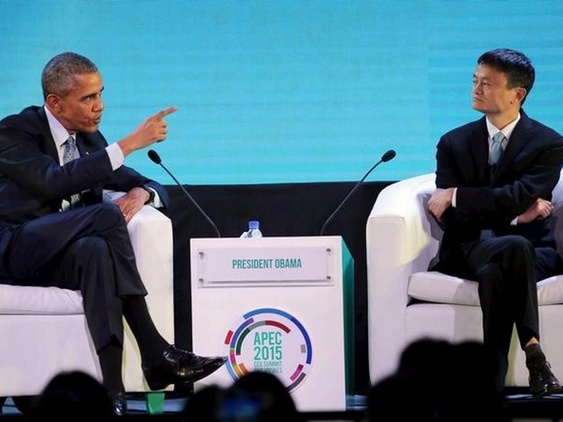 Shunning Protocol, US President Obama Interviews Alibaba's Jack Ma