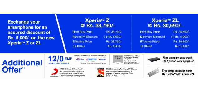 Sony introduces exchange offer for Xperia Z and Xperia ZL, Xperia Z Ultra spotted online