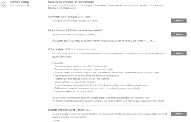 OS X Yosemite v10.10.2 Now Available for Download