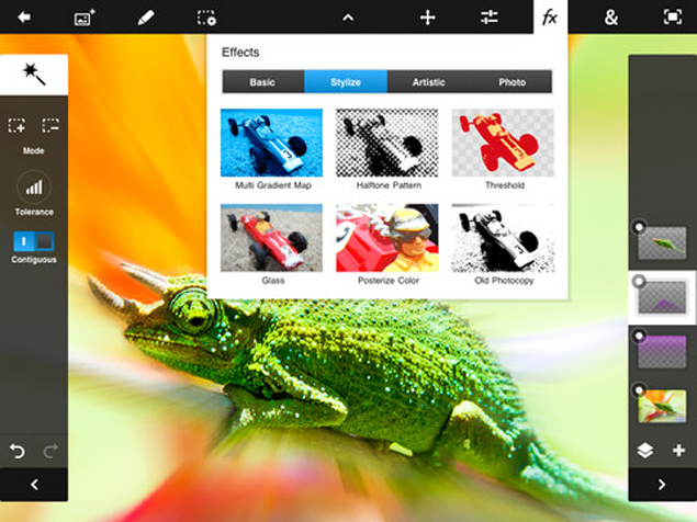Adobe Photoshop Touch update for iOS, Android brings Retina iPad support, new features