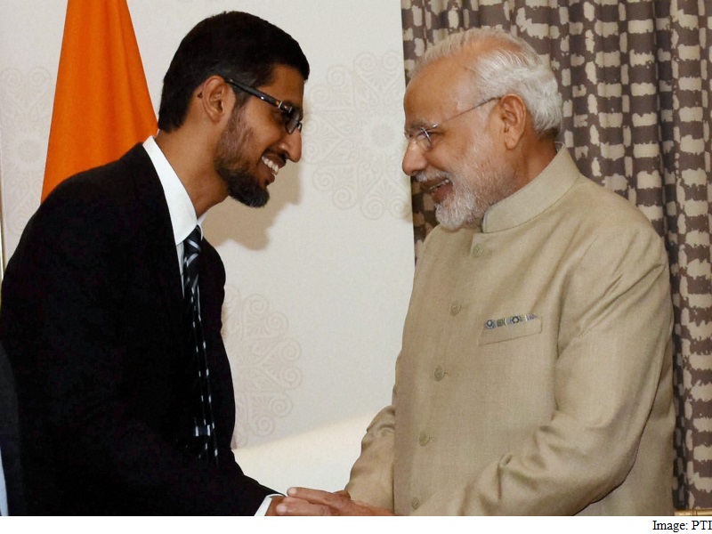 Prime Minister Modi Shown Key Projects During Google Visit