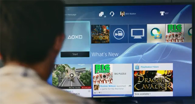 Sony teases PS4 interface in video