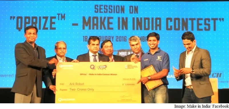 Bengaluru-Based Ark Robot Bags Rs. 2 Crores in QPrize 'Make in India' Contest