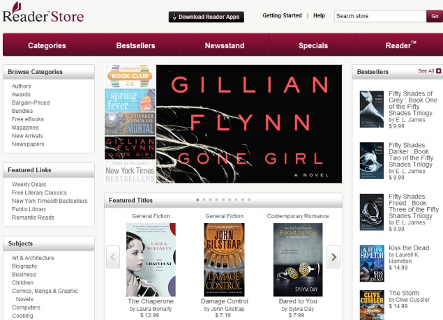 Sony launches web-based Reader Store, updates Android app