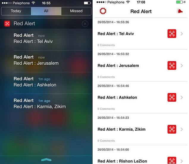 Israeli App Tracks, Warns of Rocket Attacks from Gaza