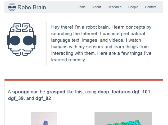 Robo Brain to Teach Robots About Humans