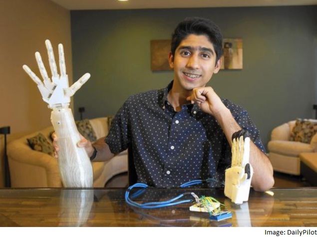 Teen Creates Low-Cost Robotic Arm