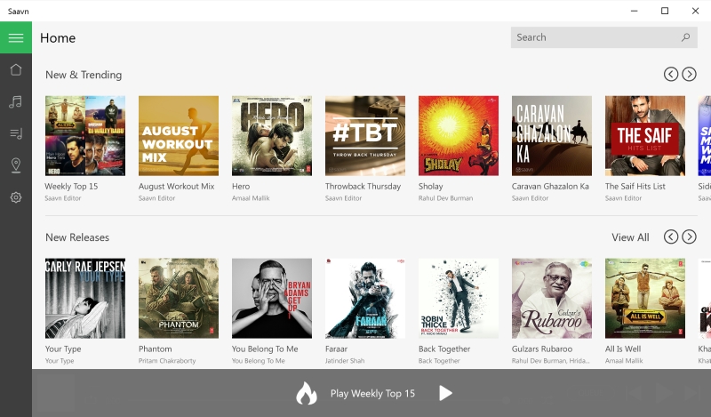 Saavn Launches Windows 10 App