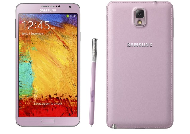 Samsung Galaxy Note 3 in Pink listed in India via online retailer