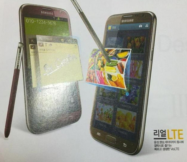 Samsung Galaxy Note II spotted in Red and Brown colour variants