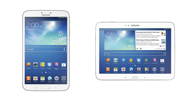 Samsung Galaxy Tab 3 8-inch and 10.1-inch versions officially announced