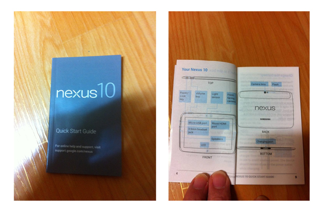 Samsung Nexus 10 manual appears online days ahead of launch