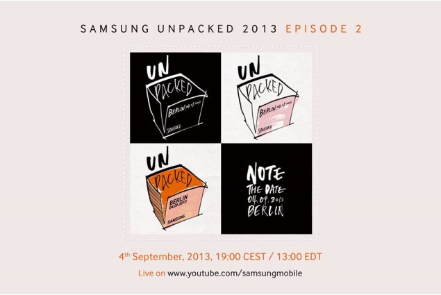 Samsung confirms Galaxy Note III launch event for September 4