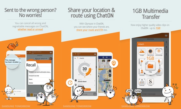 Samsung ChatON updated with message recall feature and more