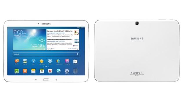 Samsung Galaxy Tab 3 10.1 tablet listed on company's online store at Rs. 36,340