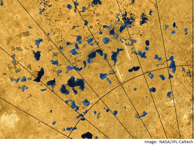 Cassini Probe Finds 'Lakes' on Saturn's Moon Titan