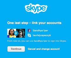 skype app facebook login