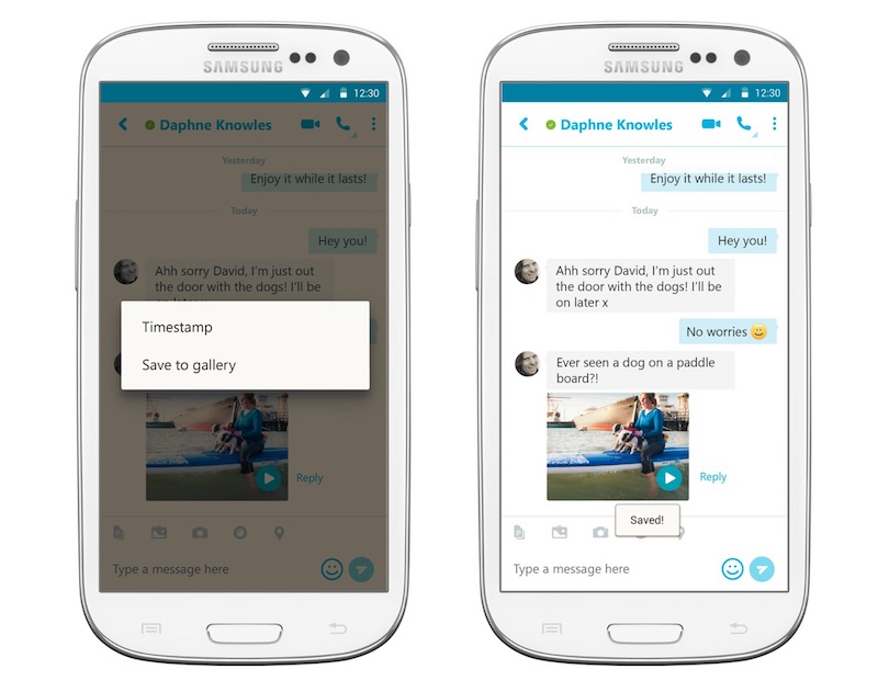 how to use skype app for android