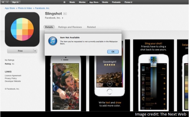 Facebook's Ephemeral Messaging App Slingshot Briefly Listed on App Store