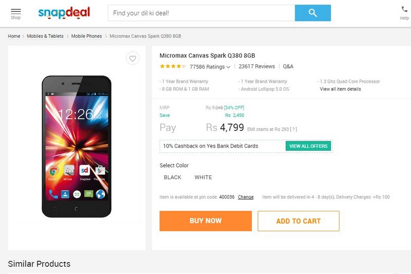 snapdeal_sale_micromax_canvasspark.jpg