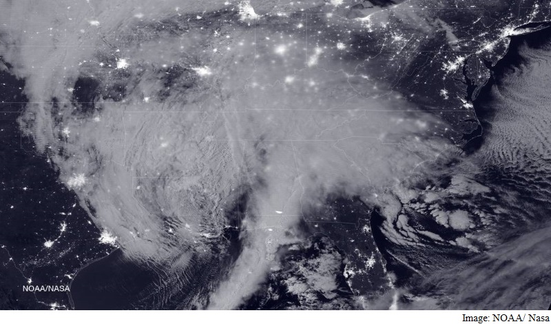 Nasa Captures Massive US East Coast 'Snowzilla' From Space