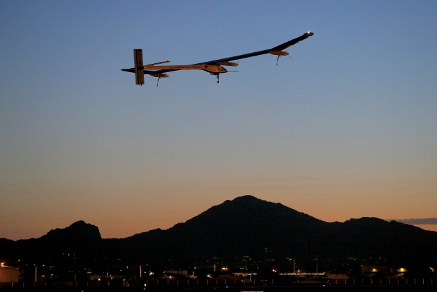Solar-powered airplane to end US journey
