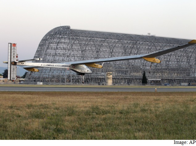 Solar-Powered Aircraft Lands in Ahmedabad on Round-the-World Journey