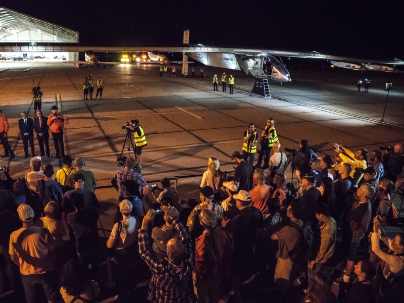 Solar Impulse 2 Lands in Oklahoma on Record-Breaking Flight