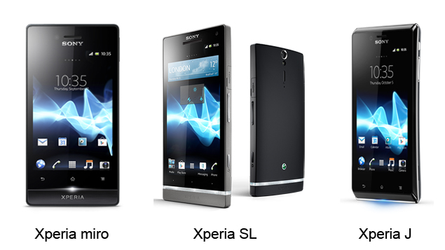 Sony Xperia miro, Xperia SL and Xperia J smartphones officially launched in India
