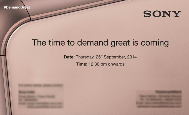 Sony Xperia Z3, Xperia Z3 Compact India Launch Expected at September 25 Event