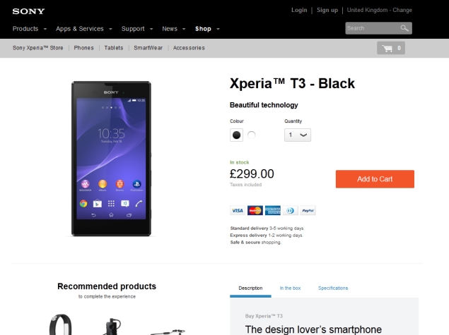 Sony Xperia T3 Europe Price Roundup