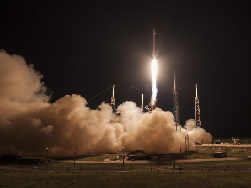 SpaceX Successfully Lands Rockets First Stage After Space Launch