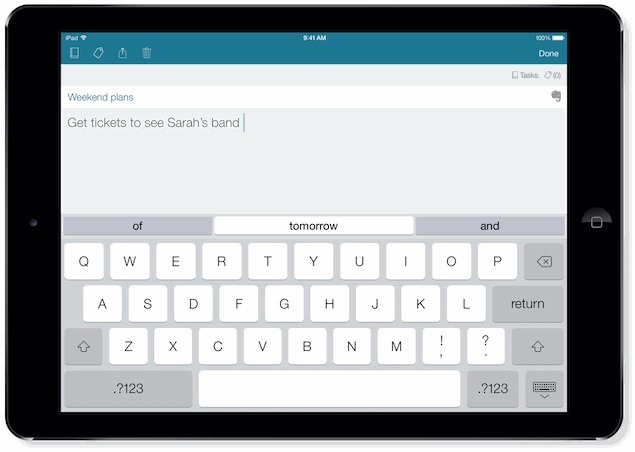 SwiftKey Note app brings predictive typing to iOS as an Evernote client