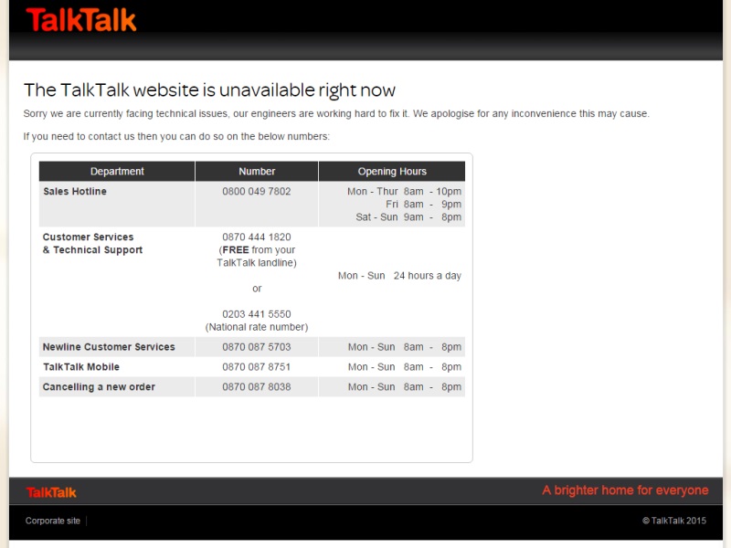 TalkTalk Cyber-Attack Puts 4 Million Customers' Data at Risk