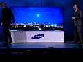 Michael Bay walks off stage during Samsung Curved UHD TV event at CES 2014