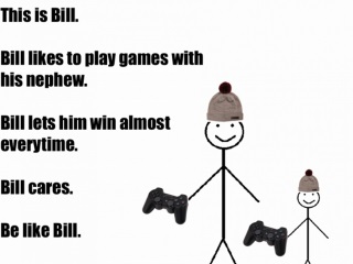 You Absolutely Should Not 'Be Like Bill,' the Smarmy Stick-Figure Meme Eating Facebook