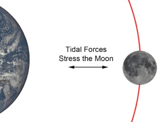 Earth's Gravitational Pull Is 'Massaging' the Shrinking Moon